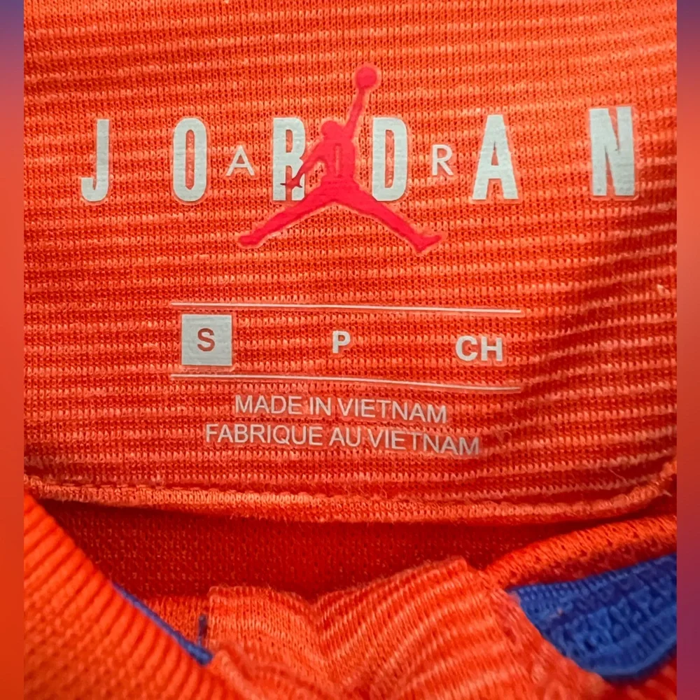 Air Jordan Florida gators orange blue color block on field jumpman polo shirt